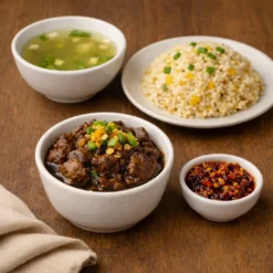 Beef Pares Rice Meal