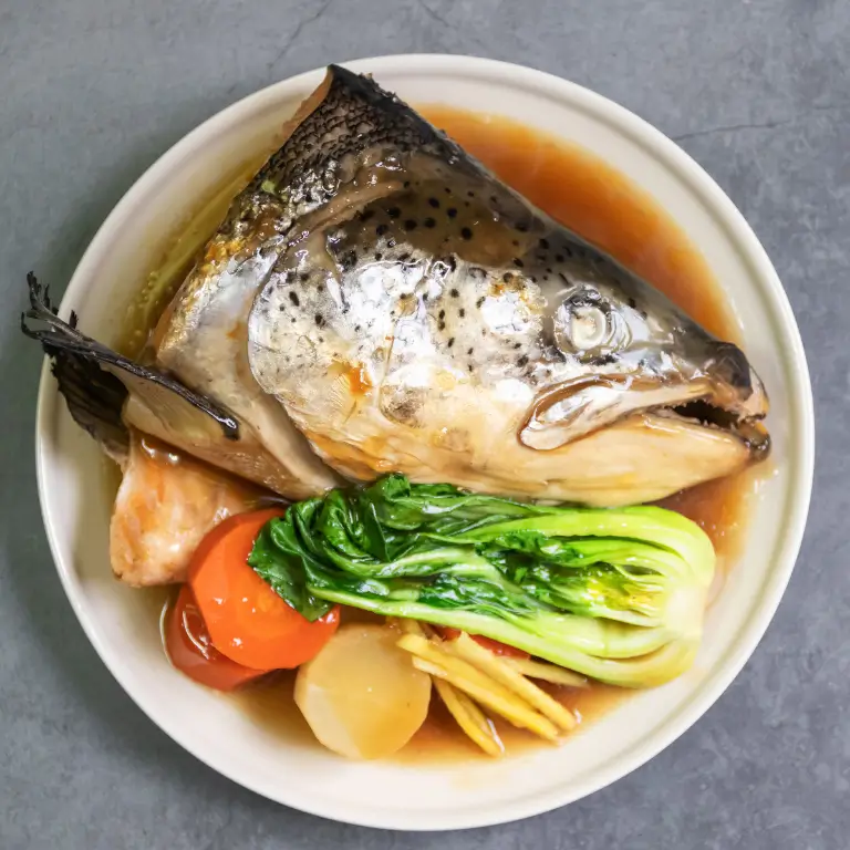 Salmon Head Sinigang sa Miso